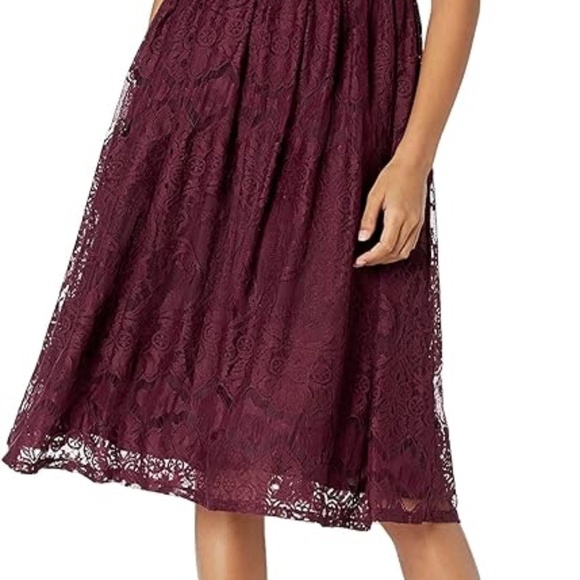 BB Dakota by Steve Madden Women's Galena Lace Fit N Flare Dress, size 4 - Picture 6 of 6